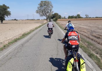 Seconda tappa per la pedalata Trofarello-Padova. Oggi percorsi 78 Km con un guasto al cambio dei componenti che torna a casa